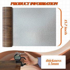 Homease Vinyl Flooring Roll 15.7"W x 118"L/ 12.9 Sq.Ft, Wood Grain Peel and Stick Floor Tiles Waterproof Wear-Resistant Vinyl Plank Flooring for Any Room, Easy DIY Flooring Solutions, Brown