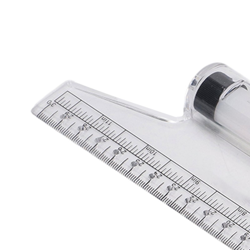 Measuring Rolling Ruler 30cm Various Formulas Horizontal Vertical Parallel Lines