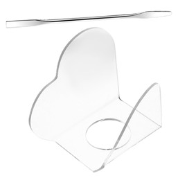 SEWACC Beauty Palette Set Acrylic Foundation Mixing Plate Metal Makeup Spatula for Women Artists Enthusiasts