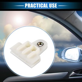 VekAuto 2 Pcs Window Door Glass Channel Retainer Clip, 1.97"x1.73"x0.55" Glass Regulator Holder Sash Clip Universal for Car Truck Van Durable Plastic Beige