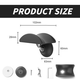 xyuayamz Kopfhörerständer, Headphone Stand, Schwarz Headset Halterung Tisch, Gaming Zubehör Zimmer Deko, Wandbefestigung Kopfhörerhalter, Nimmt Nicht Viel Platz Auf Dem Desktop Ein