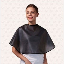 Professional Hair Salon Perm & Dyeing Cape and Gown Mesh All Black