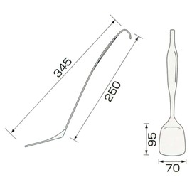 AG 18 – 8 Stainless Steel One Piece Scoop Turner