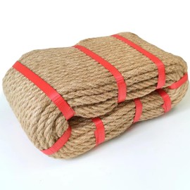 8mm Jute Twine Rope - 164ft Heavy Duty Natural Jute String for Gardening, Crafts, Packaging, DIY Projects & More - Strong, Durable & Biodegradable - Perfect for Plant Tying, Home Decor & Outdoor Use
