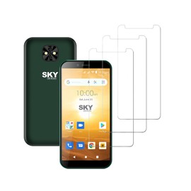 DAMONDY 3 Pack for Sky Devices Elite H55 Screen Protector,Case Friendly, Scratch Resistant Bubble Free Anti-Fingerprints HD Clear,Tempered Glass Film for Sky Devices Elite H55