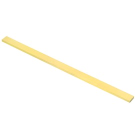 PATIKIL 0.2 x 0.59 inch H59 brass square bar, 11.81 inch length, solid flat bar supply for crafts, maintenance, electrical, architectural decoration, brass