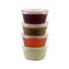 3.25 Ounce Clear Plastic Disposable Portion Cups with Lids 350