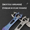 Hamans Titanium EDC Pry Bar Multi Tool Bottle Opener Nail