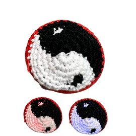 Lunch Money Yin and Yang Lightup Hacky Sack - Lights Up Red and Blue