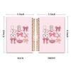 ETYZE Pink Bow Coquette Nurse Notebook Journal, Nurse Gifts for