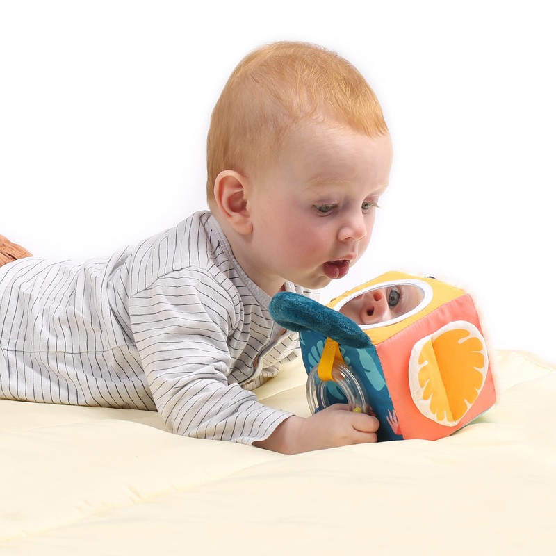 LUDI Jungle Awakening Cube Made of Soft Fabric - Baby