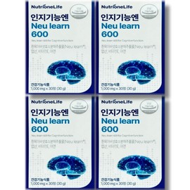 Nutrione Cognitive Function Neuron 600 1000mg x 30 tablets 4 boxes / 뉴트리원 인지기능엔 뉴런 600 1000mg x 30정 4박스