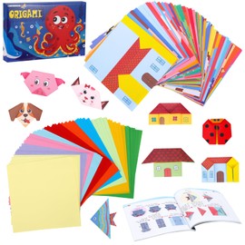 352 Sheets Origami Paper for Kids & Beginners with 72 Patterns, Coloured Paper Double Sided Bulk Folding Book Blank Square Craft Papers DIY Oragami Gift Set for Boys Girls Ages 3+