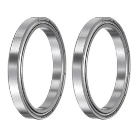 sourcing map 2pcs 6707ZZ Deep Groove Ball Bearings, Chrome Steel Z2 Double Metal Shielded Bearing 35mm x 44mm x 5mm