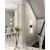 Modern Wall Sconce, HWH 27'' Black Gold Bathroom Vanity Light