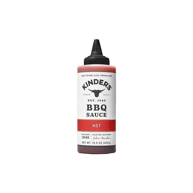 Kinder's, Hot Barbeque Sauce, 15.5 Ounce