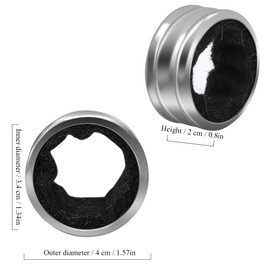 Kitwinney Stainless Steel Wine Bottle Collars, Classy Wine Collar Drip Rings, 4 Pack Simple and Durable Wine Drop Stoppers with Velvet Felts, Small Handy Gadgets for Kitchen and Bar