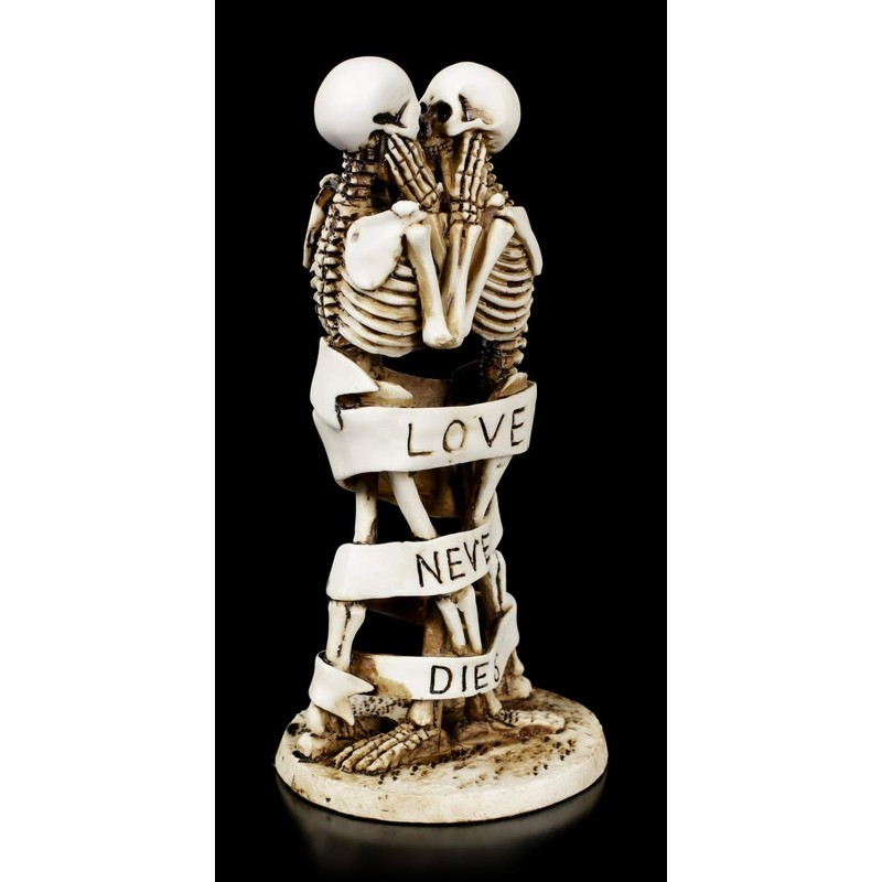Skeleton Gothic Figures - Love Never Dies Banderole | Skeleton