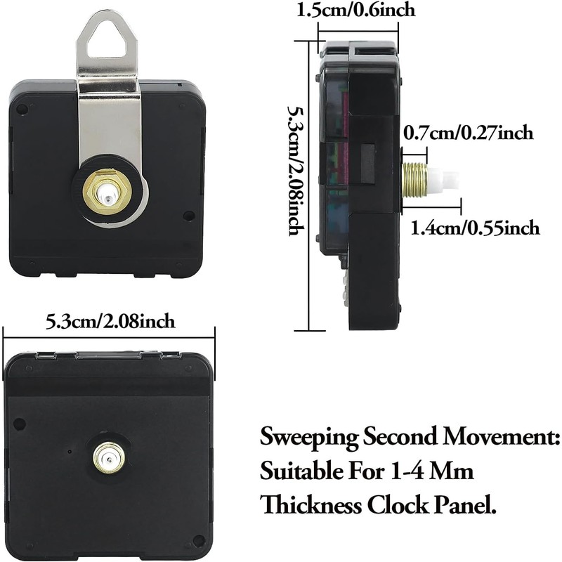 JRSHIRLEYLTD 2 Pieces Clock Movement Wall Miniature Clock Movements Clock