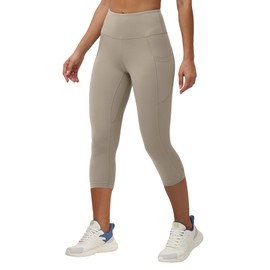ONGASOFT High Waisted Yoga Capris 21" - Tummy Control Buttery Soft Workout Leggings with Pockets for Women
