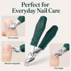 Wide Jaw Opening Anti-Splash Slanted Nail Clipper, Eagle Beak Beveled