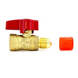 Universal Gas Appliance Installation Kit - 22” One-Stop Range Hook-Up - Stainless Steel Flexible Connector Line - ½” Brass Flare Shut Off Valve & Couplings - Water Heater Stove Fireplace