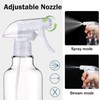 Hethyo Plastic Spray Bottles Empty Spray Bottle 16.9oz/500ml 2 Pack