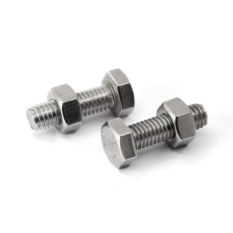 M5-0.8 x 10mm 80PCS Hex Head Screws Bolts and Nuts