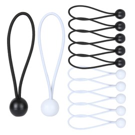 Bungee Cord with Balls - 12 Pcs Tarpaulin Bungee Balls, Heavy Duty Elastic Bungee Strap Ties Down Cord for Tents Flagpole Luggage