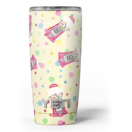 Design Skinz The Fun Colorful Gumball Machine Pattern - Skin Decal Vinyl Wrap Kit Compatible with The Yeti Rambler Cooler Tumbler Cups