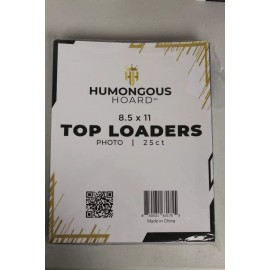 Humongous Hoard (50) 8.5 x 11 Humongous Hoard Photo/Docuent Top Loader (2) Packs of 25