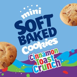 Pillsbury Mini Soft Baked Cookies, Cinnamon Toast Crunch, Made with CINNADUST, Snack Bags, 10 ct