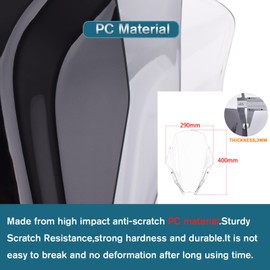 Midimttop Motorcycle Windscreen Windshield Bracket Visor Viser Front Fairing Flyscreen Air Spoiler Wind Deflector fit for SU&ZU&KI GSX8S GS X8S GSX-8S Accessories 2023 2024 (Black Smoke)