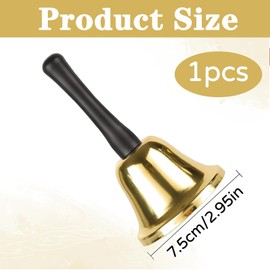Bell, Classic Bell, Service Bells, Reception Hand Cow Bell, Hand Table Bell, Reception Bell, Hand Bell, for Hotel Reception, Bars, Kitchen, School, Restaurant, School and Warehouses