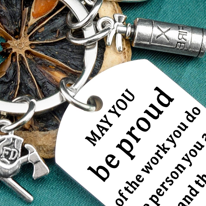 WXCATIM Firefighter Gifts: Keychain Fire Fighter Accessories For Men