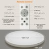 Peasur 25CM LED Ceiling Light 3000-6000K, 24W 3200LM Bathroom Light