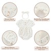 MAMIMAKA Newborn Baby Girl Clothes 3 Pack Cotton Bubble Romper