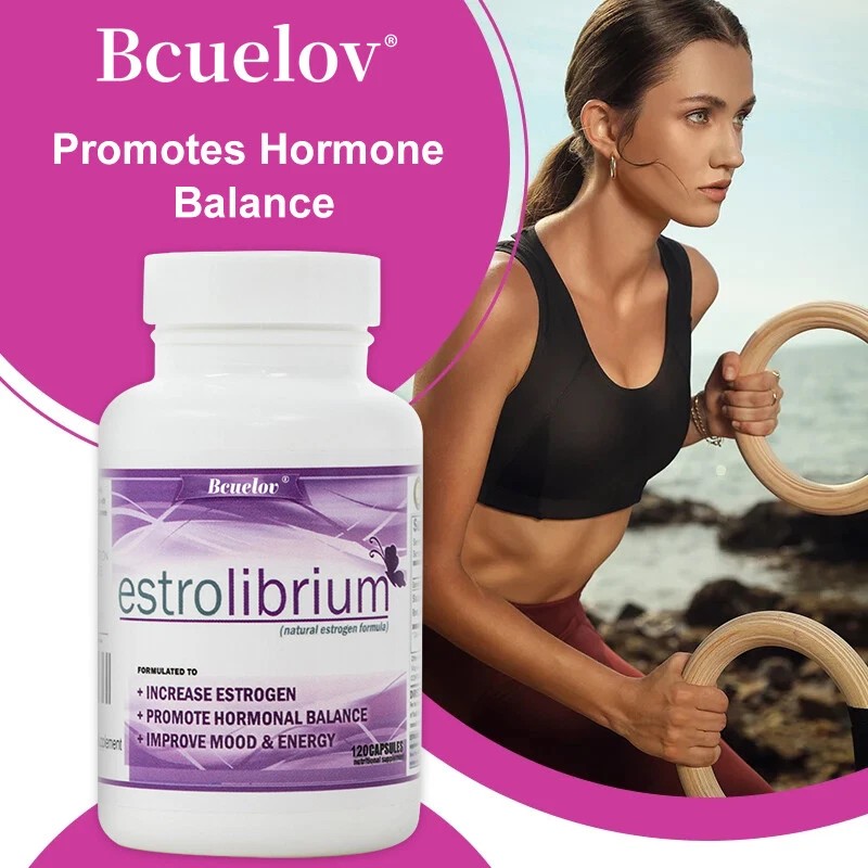 Bcuelov Phytoestrogens Supplements Promotes Hormonal Balance Improves Mood 120 Pills