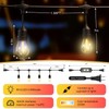 EIKOSON 50FT Outdoor String Lights Waterproof with 30+2 Bulbs(𝟏.𝟓𝐅𝐓 𝐁𝐮𝐥𝐛𝐥𝐬