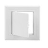 Teqooza 6x6 inch Plastic Access Panel for Drywall Ceiling Reinforced