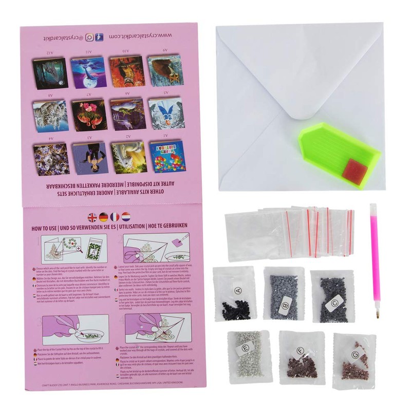 Crystal Art Crystal Art Pictures, Multi-Colour, 18 x 18 cm,