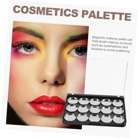 TOVINANNA 15grid Magnetic Empty Eyeshadow Palette Lightweight Multi Cosmetics Container for Diy Makeup for Women Safe Material Round Iron Pans