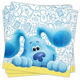 Blue's Clues Themed Luncheon Napkins (Pack of 16) - Sturdy & Absorbent Design - Vibrant & Fun, Perfect for Kids Parties