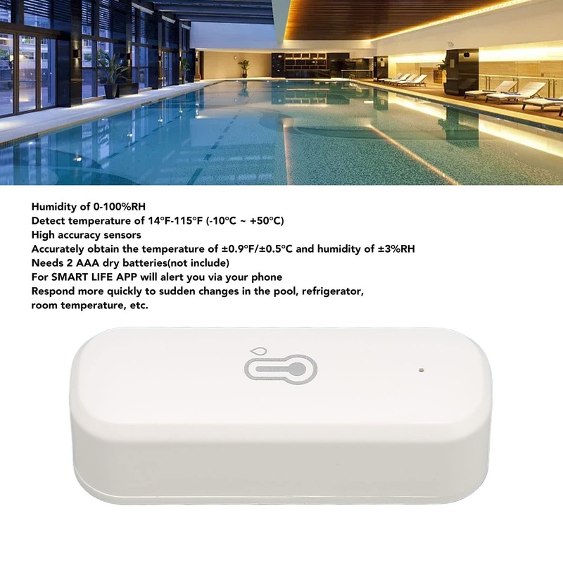 Digital Hygrometer, Indoor Thermometer, Hygrometer Thermometer for WiFi Indoor Outdoor,