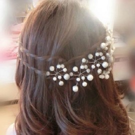RoseRolan Pearl Hair Pin, Wedding, Party, Formal, 5 Pieces