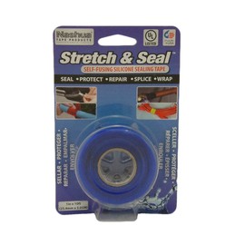 Nashua Stretch and Seal Self Fusing Silicone Tape: 1 inch x 10 foot (Blue)