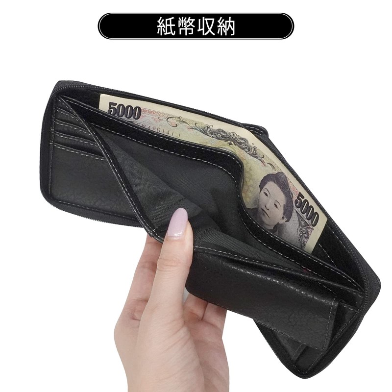 Edwin Bi-fold Wallet, Synthetic Leather, Plate, Money Storage, Coin Storage,