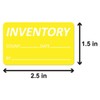 Inventory Labels (3 x 1.5 inch, Bright Yellow - 300