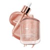 Erinde Gold Body Highlighter Oil - Rose, Liquid Makeup Highlighter,