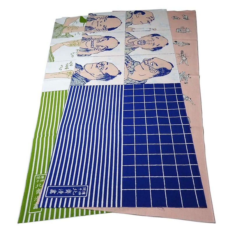 芸艸堂 てぬぐい 北斎 顔芸 T-11